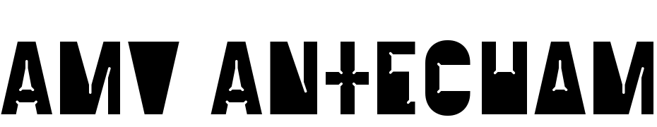 Amv Antechamber Font Download Free